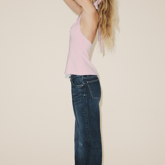 Elegant Pink Halter Dress by Zara - Picture 5 of 9